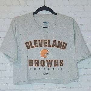 Cleveland Browns Crop Tee
